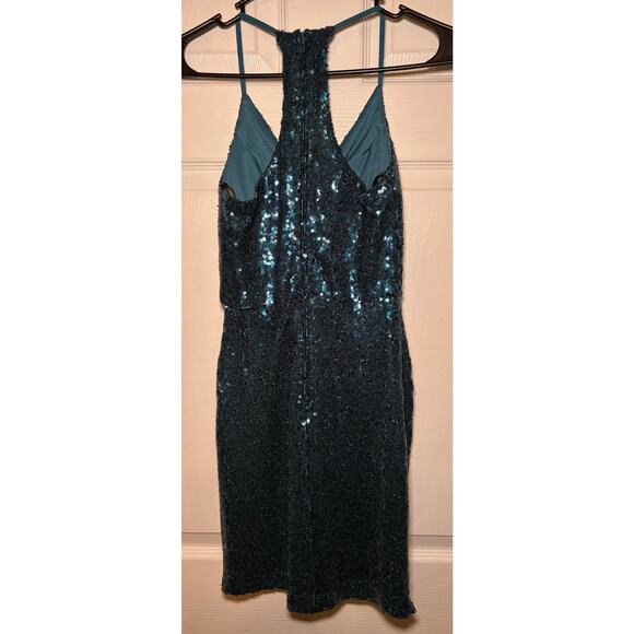 B Darlin teal sequin dress size 0 - Picture 4 of 4
